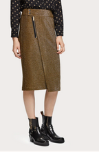 Load image into Gallery viewer, Lurex Skirt - Olive - SIZE S -10