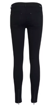 Load image into Gallery viewer, Victoria 7/8 Black Jeans with Zips - Black