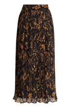 Load image into Gallery viewer, Pleated Falls Skirt in Black &amp; Mustard - LAST ONE - SIZE L - 14