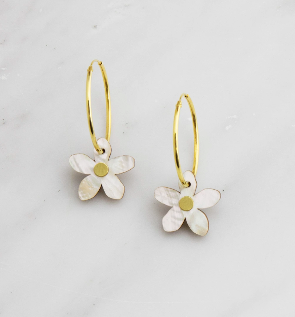 Orange Blossom Hoops