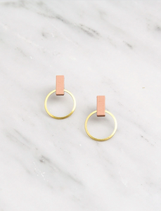 Elara Studs in Blush