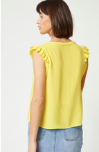 Load image into Gallery viewer, Lemon Yellow Sleeveless Top Liddy