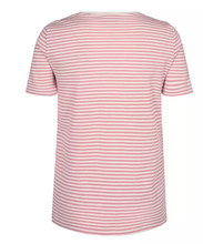 Load image into Gallery viewer, Kenia Glam Stripe V-neck - Sugar Coral