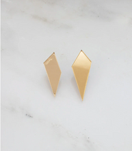 Load image into Gallery viewer, Shard Studs in Gold Mirror