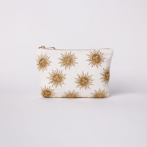 Sun Goddess White Make up bag