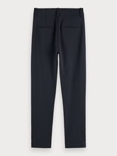 Load image into Gallery viewer, Navy mid rise stretch tailored trouser- SIZE XS - 8 only
