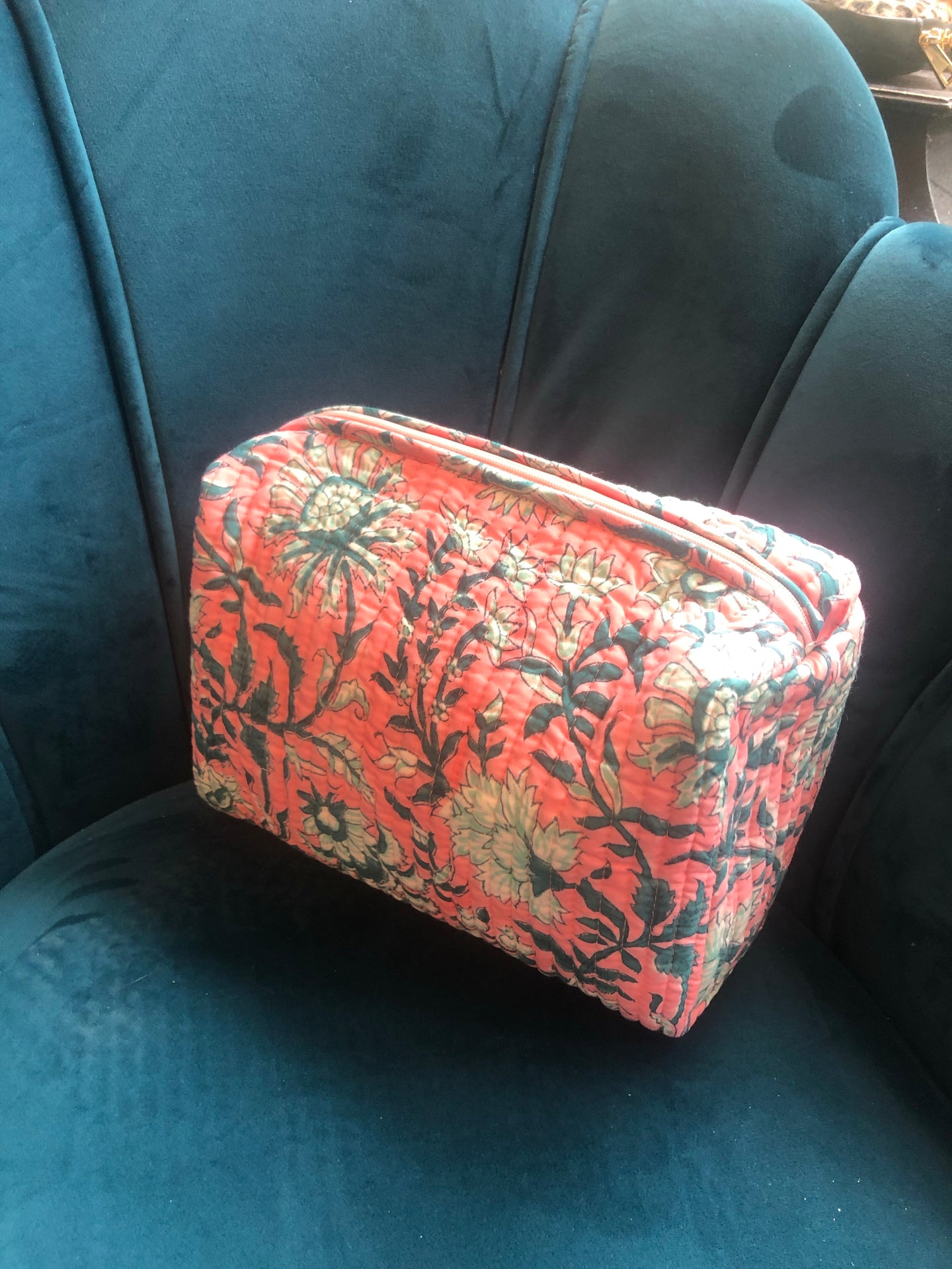 Pink Winter Jasmine Wash Bag