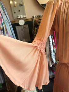 Peach lace dress