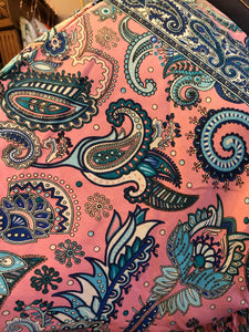 Indian Silk Kaftan Dresses - Pink paisley