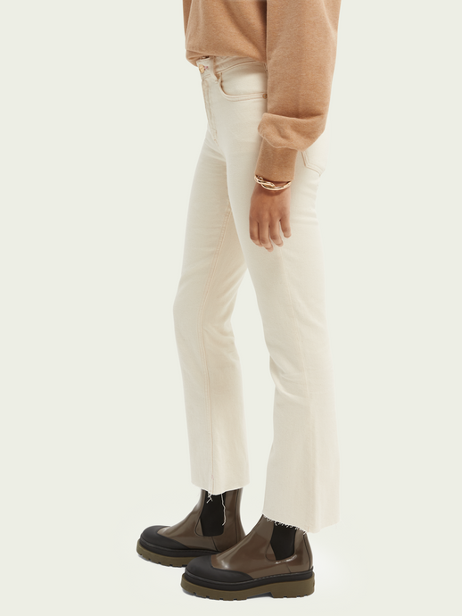 Cream Kick Flared Jeans — Mirage