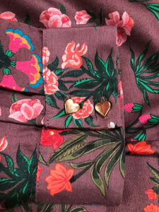 Mauve Multi Floral Print Dress