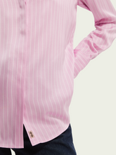 Load image into Gallery viewer, Pale pink stripe regular fit blouse