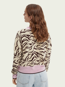 Printed Intarsia organic sweater