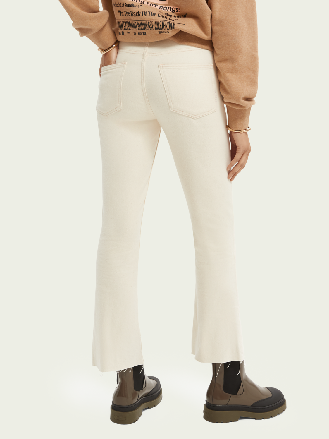 Cream online flare jeans