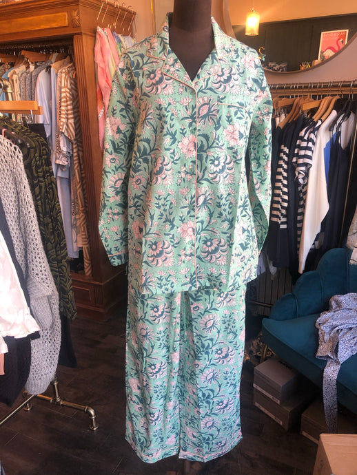 MINT WINTER JASMINE LONG-SLEEVE PJ SET