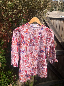 Liona Floral CottonBlouse