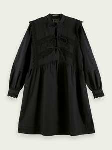 Broderie anglaise organic cotton mini dress