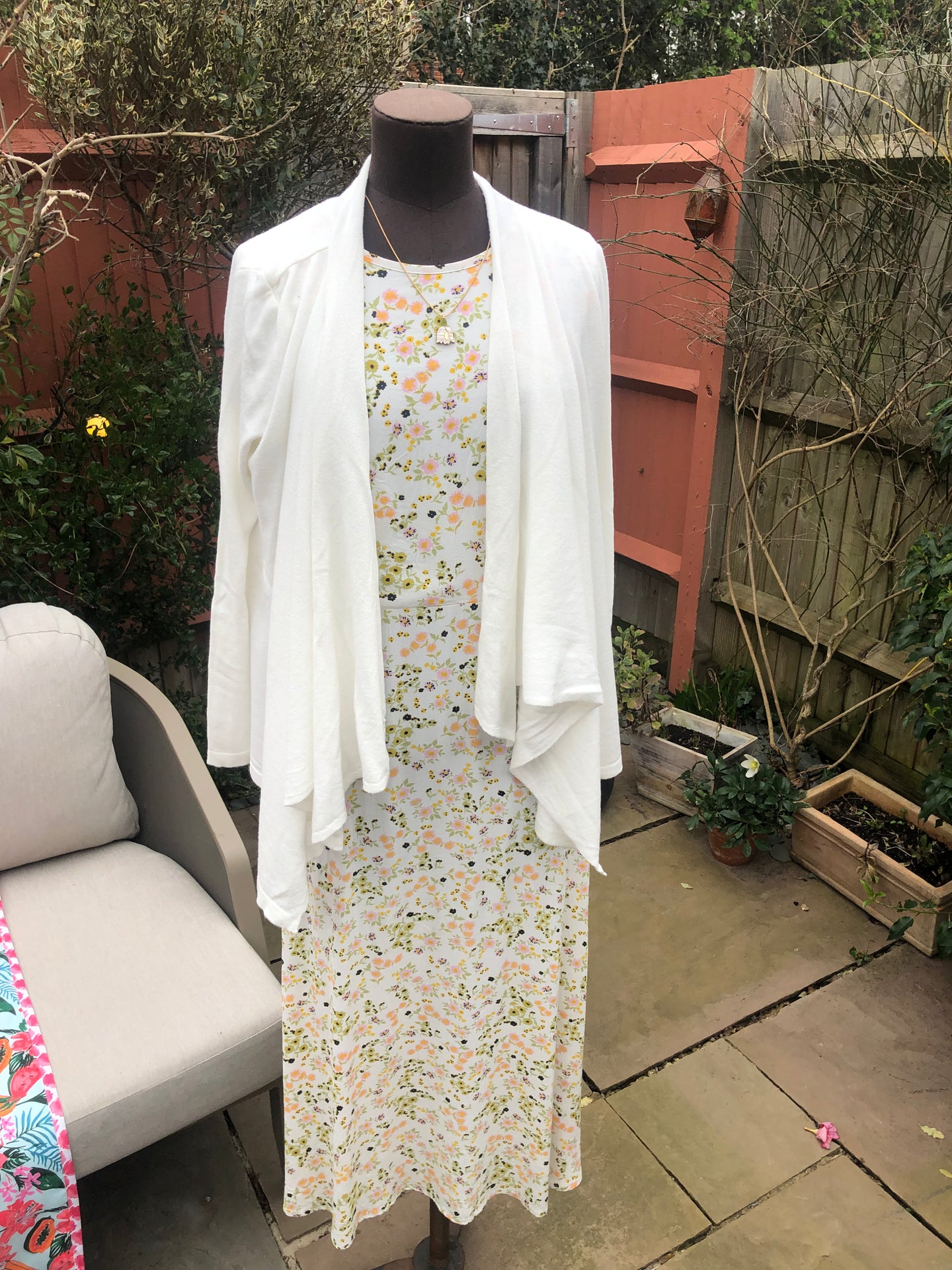 Lightweight top waterfall cardigan
