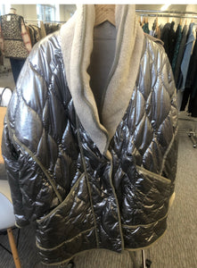 Metallic Reversible Ewen Coat