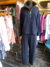 Load image into Gallery viewer, Tapered high-rise sweatpants - Navy