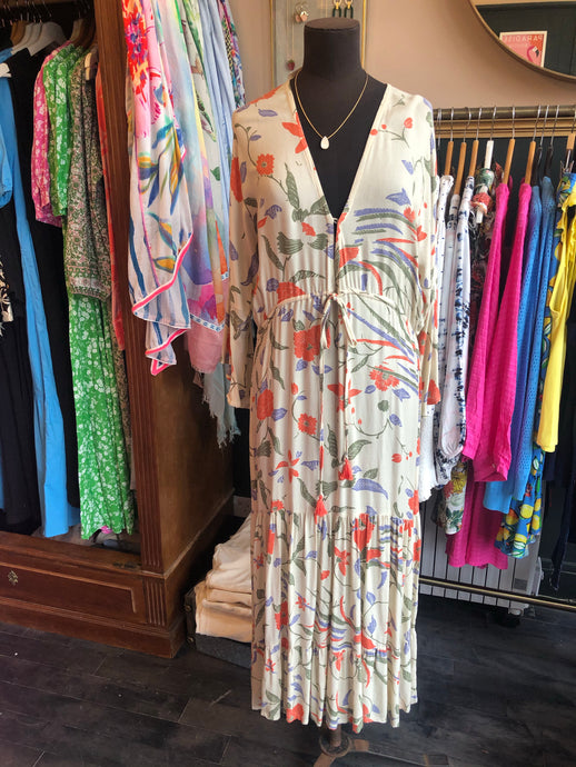 Tropical dress - orange sun