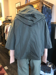 Hood & Zip Rain Jacket - Khaki