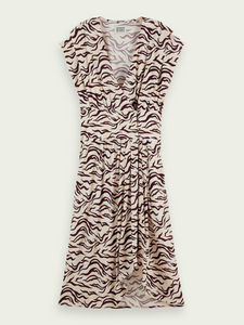 Sleeveless wrap dress