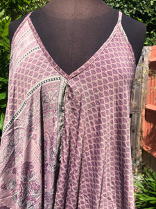 Indian silk Jumpsuit - lilac