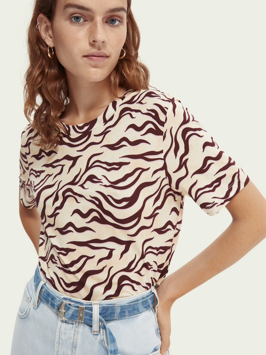 Printed organic cotton T-shirt
