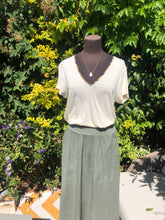 Load image into Gallery viewer, Linen Lili Maxi Skirt - Khaki