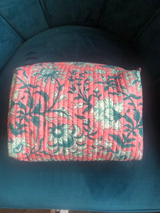 Pink Winter Jasmine Wash Bag