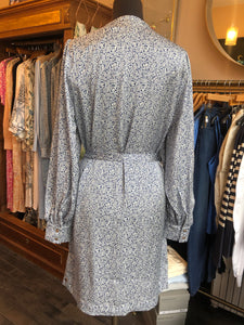 Draped printed dress