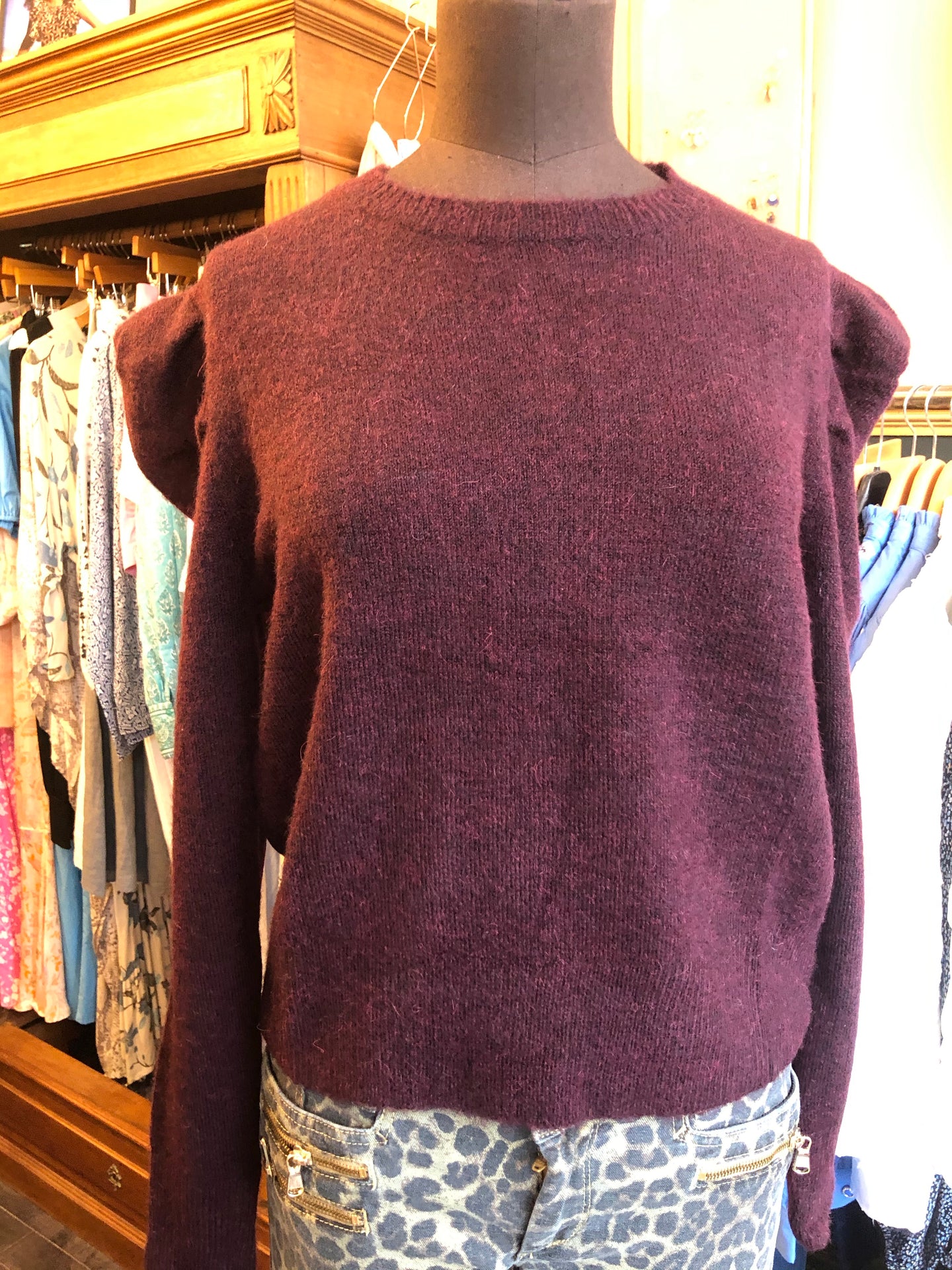 Pharaon Burgundy Sweater - Size L only - last one
