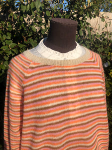 Helsa Nectarine Stripe Knit