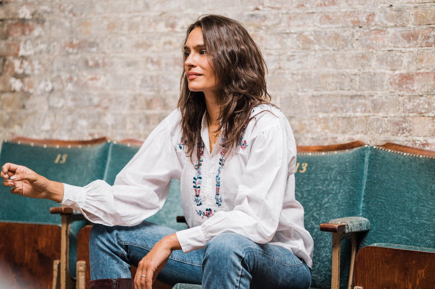 Boho embroidered 2025 shirt