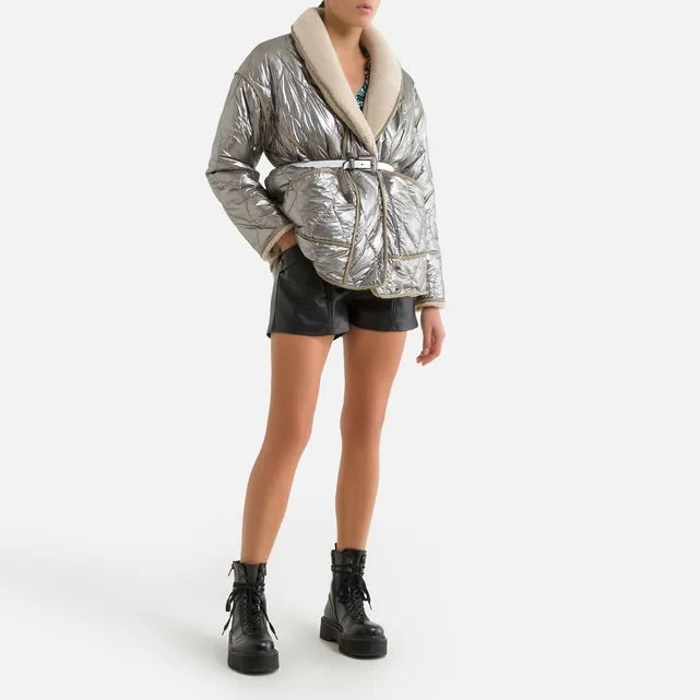 Metallic Reversible Ewen Coat