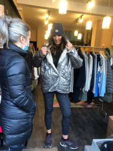 Metallic Reversible Ewen Coat