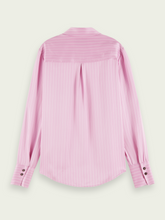 Load image into Gallery viewer, Pale pink stripe regular fit blouse