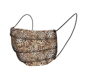 Organic Cotton Face Mask Covering - Brown Leopard