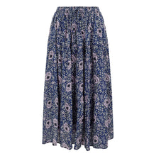 Load image into Gallery viewer, Farah Maxi Print Skirt in Midnight Blue