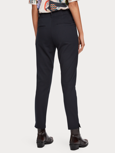 Navy mid rise stretch tailored trouser- SIZE XS - 8 only