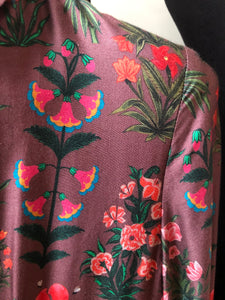 Mauve Multi Floral Print Dress
