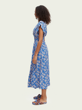 Load image into Gallery viewer, Sleeveless wrap dress - palm trees