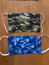 Load image into Gallery viewer, Unisex Blue Camouflage Face Covering - QTY 3 for £10