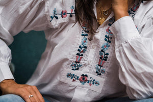 PASTEL FOLK EMBROIDERED SHIRT