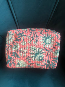 Pink Winter Jasmine Wash Bag