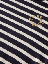 Load image into Gallery viewer, Striped cotton T-shirt - Navy
