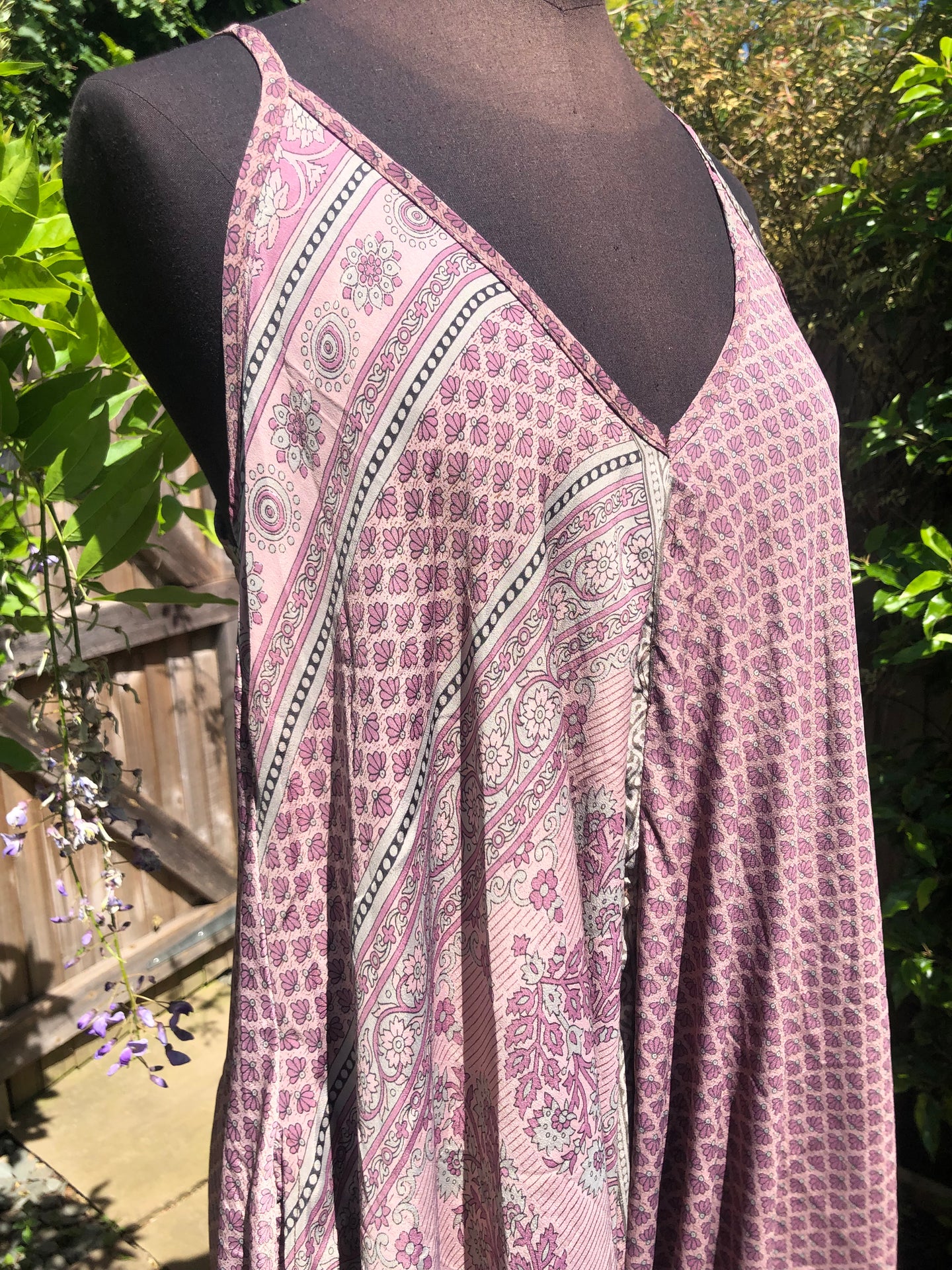 Indian silk Jumpsuit - lilac